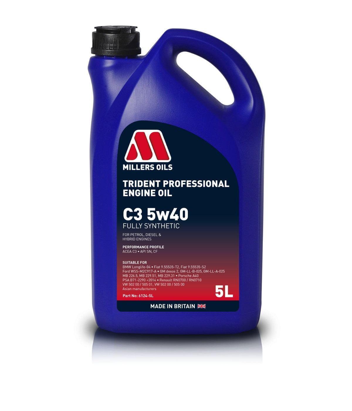 TRIDENT PROFESSIONAL ENGINE OIL C3 5W40 (6124)
