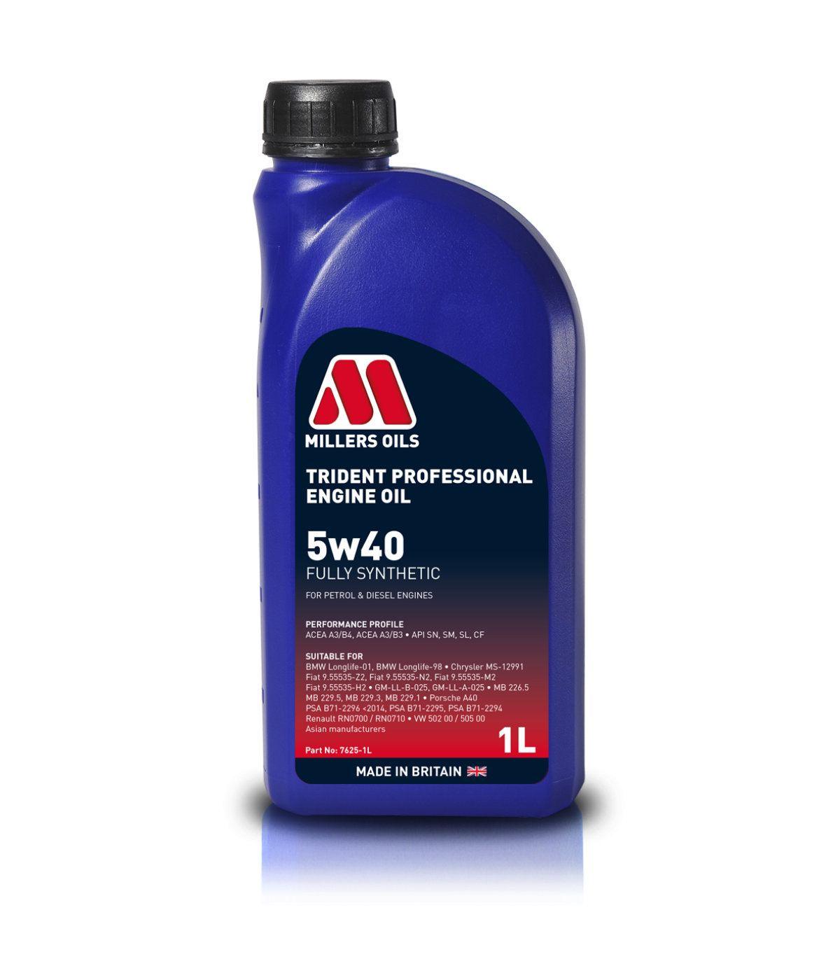 TRIDENT PROFESSIONAL ENGINE OIL 5W40 (7625)