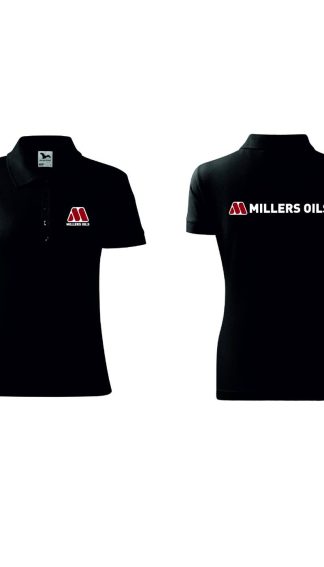 Sport, galléros, fekete női póló